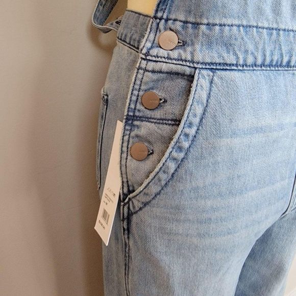 Joe's Captivate The Wide Leg High Rise Overall Jea - Picture 15 of 16